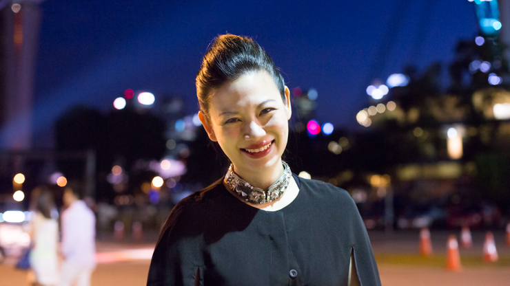 SHENTONISTA-Tjin-Festival_Director-Singapore-Dress_Calvin_Klein-Cape_Stolen-Bag_Alexander_McQueen-Choker_TOTEM-Shoes_Elizabeth_and_Kate-May18-2013-May-19-2013-UNIFORM-2