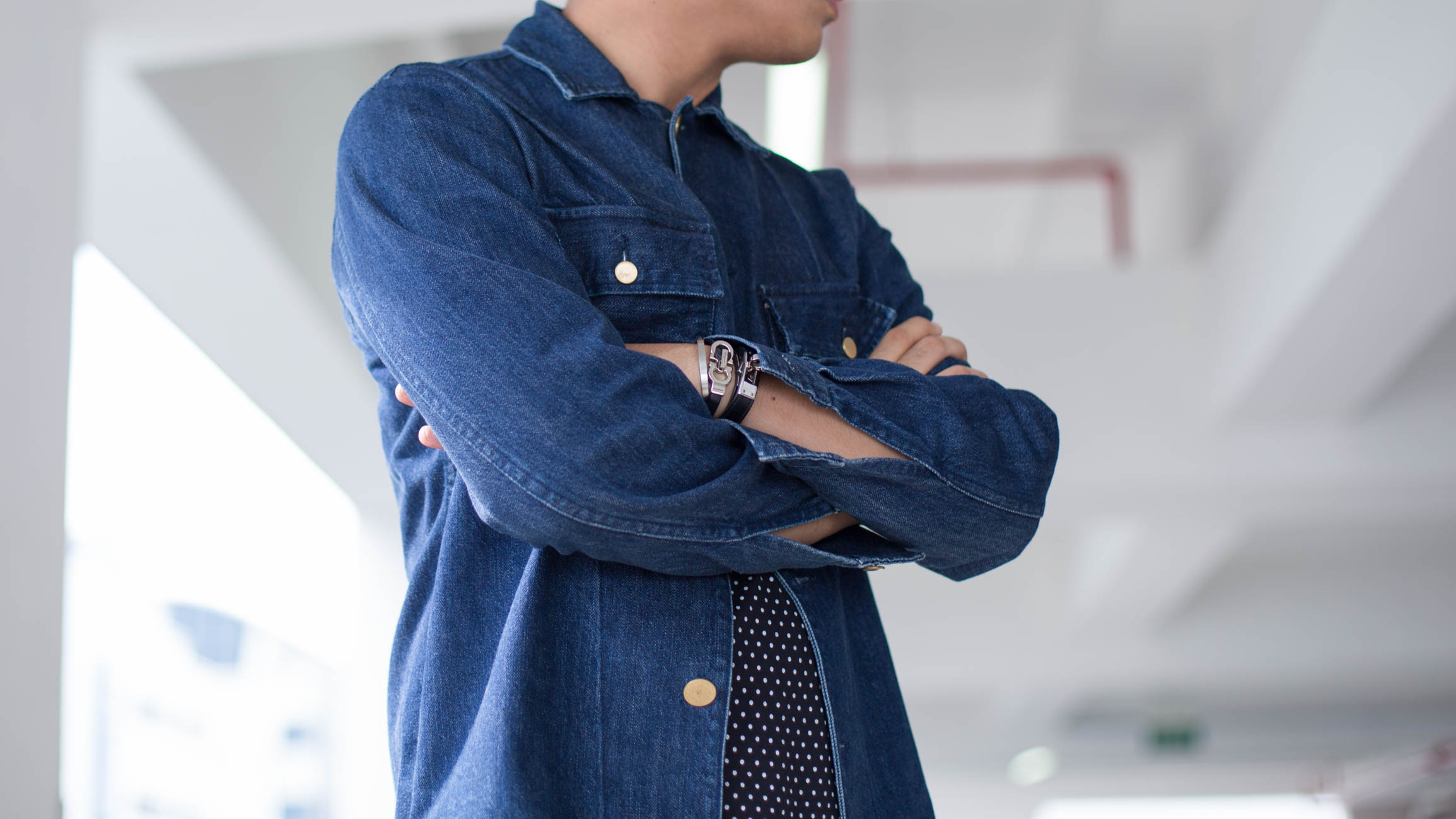 Asri-Singapore-Publishing-Fashion_Assistant-Jacket_Officine_Generale-Tee_ASOS-Jeans_Levi-Socks_Uniqlo-Shoes_COS-Shades-Ray_Ban-Bracelets_Mindful_Company_Ferragamo_Hermes-Ring_Swaro