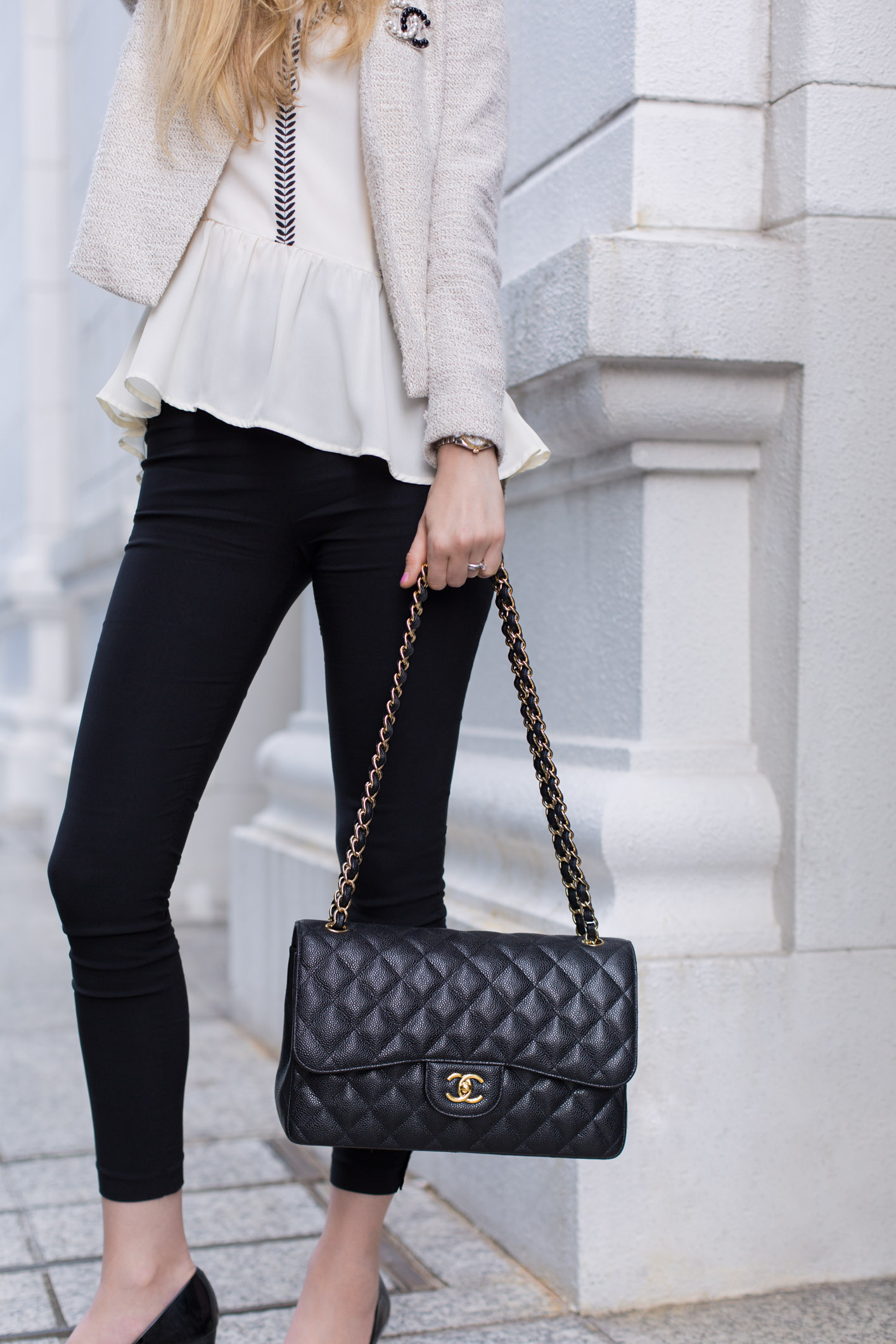 Veronika-Russian-Marketing-Jacket_Alice__Olivia-Top_HM-Bag_Chanel-Watch_Rolex-UNIFORM-24082017-3-1