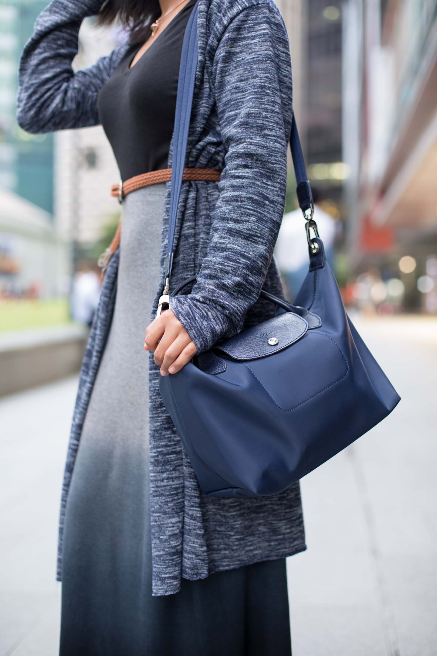 Diana-Singapore-Customer_Service-Cardigan_HM-Top_Uniqlo-Shoes_Cotton_On-Necklace_Charles__Keith-UNIFORM-12102017-2