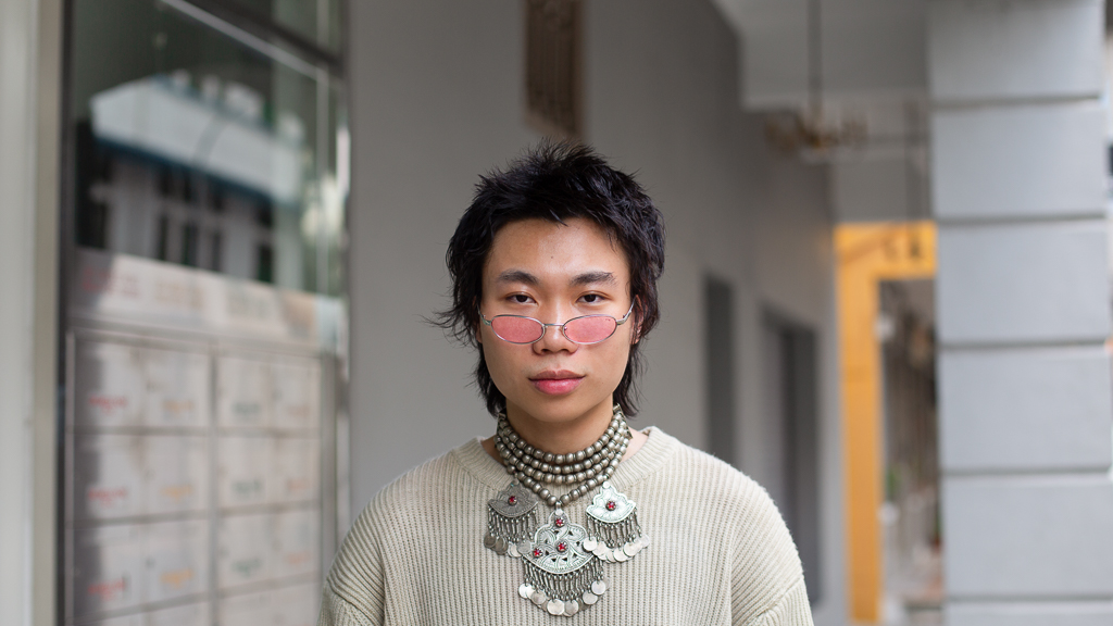 Van-Chinese-Student-Jumper_Taobao-Jeans_Taobao-Shoes_Birkenstock-Sunglasses_Sting-Necklace_Peace_Centre-UNIFORM-26012024-5