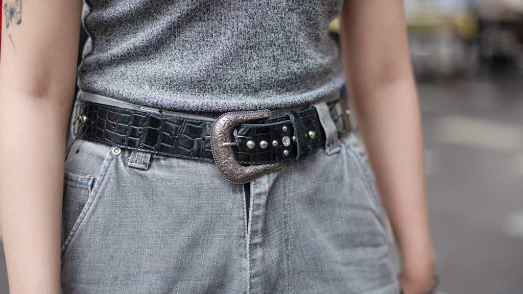 Candy-Indonesian-Student-Top_Thrifted-Pants_Thrifted-Shoes_CHARLESKEITH-Belt_Thrifted-Headphones_Sony-Earrings_Lovisa-UNIFORM-16042024-5