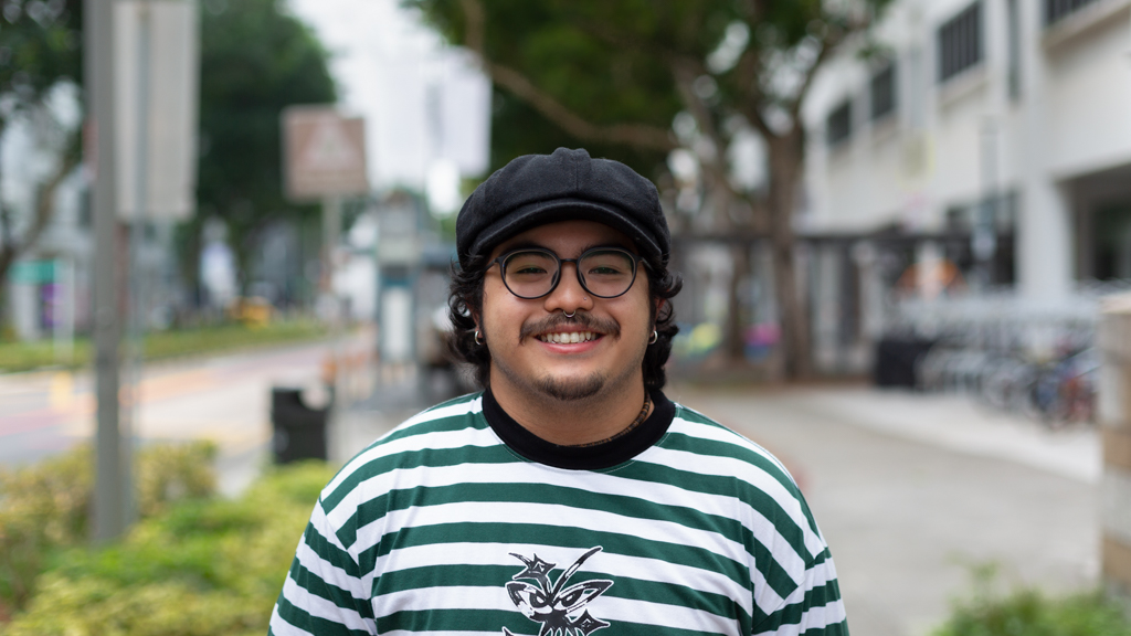 Dani-Singaporean-Student-Hat_Chinatown-Shirt_owhite-Bottoms_Malaysia-Shoes_Doc_Martens-Bracelets_Thailand-Glasses_OWNDAYS-Studs_Shopee_and_The-Bluez-UNIFORM-29082024-4