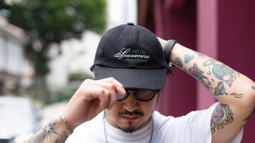 Aki-Japanese-Hairdresser-Cap_A.P.C-Shirt_Thrifted-Jeans_Thrifted-Shoes_Alden-Watch_Patek_Philippe-Tattoos_Japan-Glasses_Guepard-UNIFORM-12092024-3