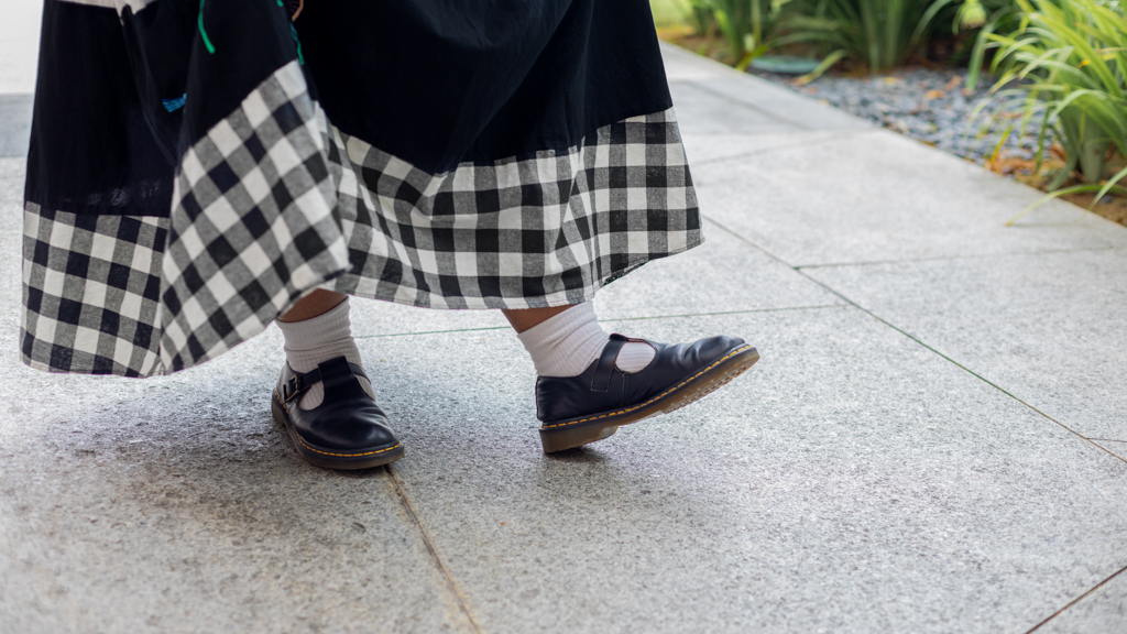 Aida-Singaporean-Arts_Programmer-Dress_Padusi-Shoes_Doc_Martens-Bag_Liunic_On_Things-RToothgem_Saltyeeth-UNIFORM-06012025-2