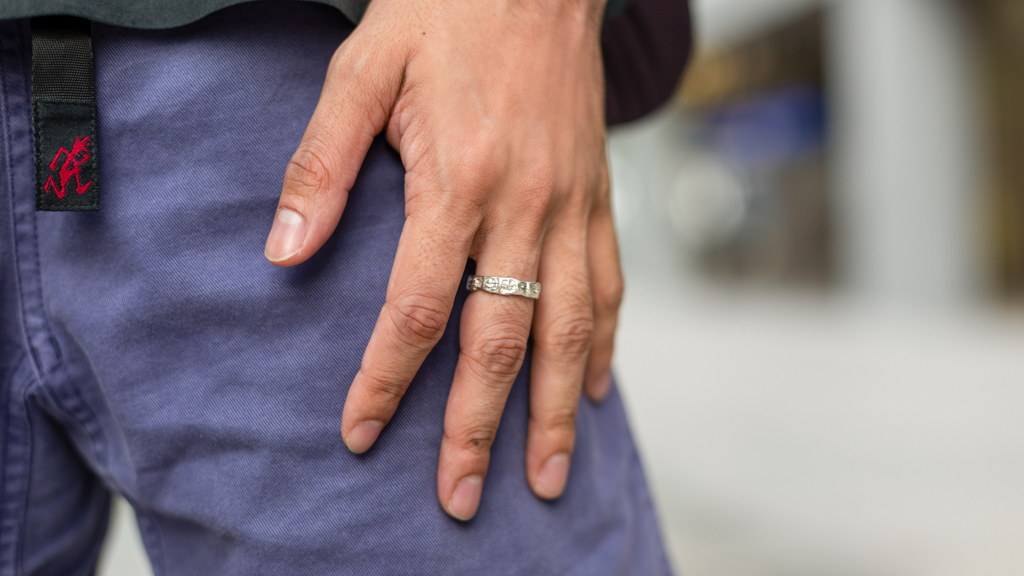 Milon-Top_Thrifted-Bottoms_Gramicci-Socks_UNIQLO-Shoes_On-Rings_England-UNIFORM-12022025-4